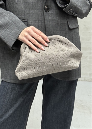 Rosalia big clutch Taupe Lace Pico 